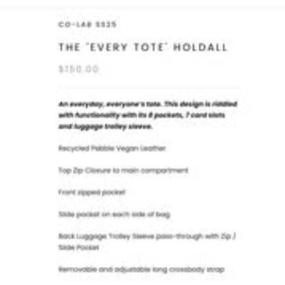 COLAB Taupe/Brown/Beige Tote Bag With Luggage & Laptop Sleeve - Picture 4 of 6